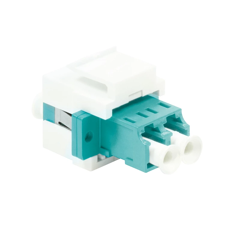 LogiLink NK0031 adattatore in fibra ottica Keystone LC-Duplex multimodale OM3/OM4, aqua