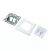 LogiLink NK4020 presa a parete keystone, da incasso, 2 moduli, bianco segnale