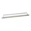 LogiLink NK4039 patch panel keystone, 24 porte, 0,5HE, schermato, grigio - montaggio rack 19 pollici