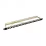 LogiLink NK4040 Patch panel Keystone schermato 24 porte, 0,5U, nero