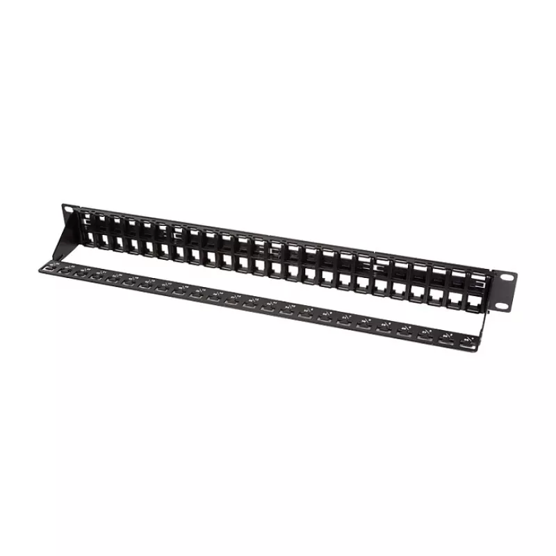 LogiLink NK4045 Patch panel keystone 1U 48 porte non schermato nero