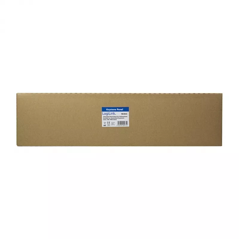 LogiLink NK4045 Patch panel keystone 1U 48 porte non schermato nero