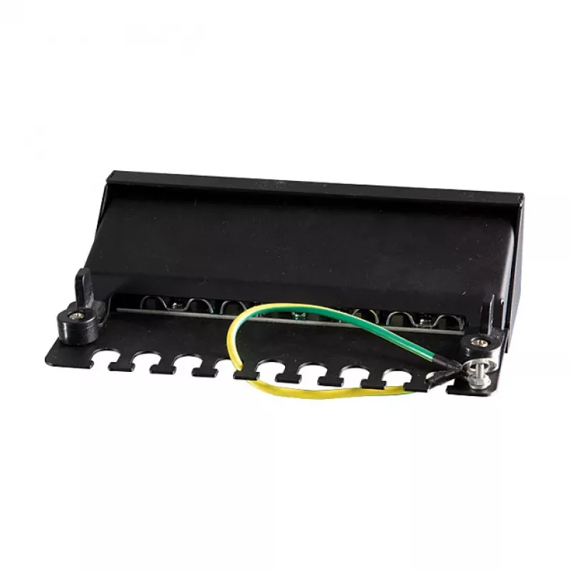 LogiLink NP0017B patch panel – 8 porte Cat6 STP, montaggio a parete/sotto scrivania, nero