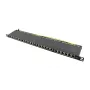 Logilink NP0063 Patch panel 24 porte Cat6A STP 19 pollici 0.5U nero