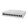 LOGILINK NP0094 Consolidation Point Box 12 porte, montaggio a tavolo/parete/guida DIN, grigio chiaro
