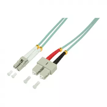 LogiLink cavo patch in fibra ottica OM3 LC/SC duplex multimodale, 10 m, acqua, LSZH
