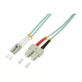 LogiLink cavo patch in fibra ottica OM3 LC/SC duplex multimodale, 10 m, acqua, LSZH