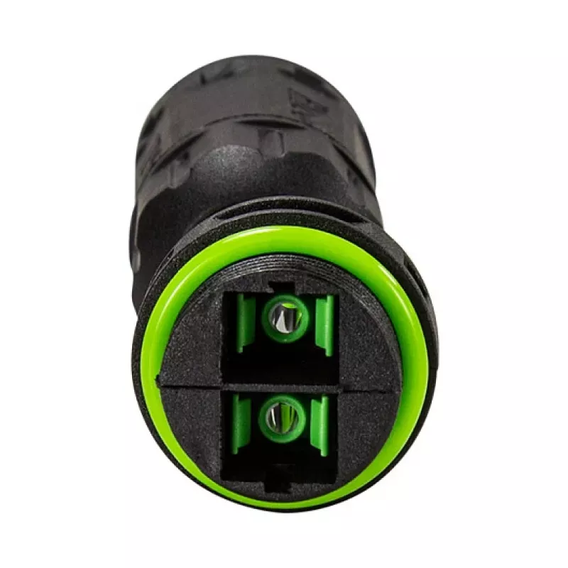 LOGILINK connettore in fibra ottica duplex SC da esterno con 2 pressacavi, IP67, nero