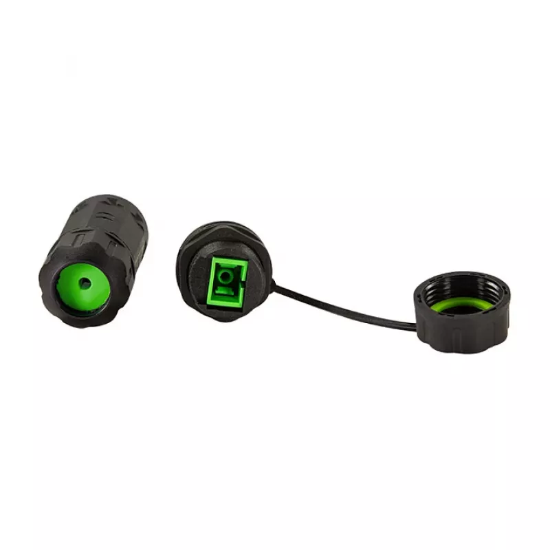 LOGILINK Connettore SC simplex in fibra ottica per esterni con pressacavo e tappo parapolvere