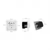 LOGILINK PA0253 presa a muro con 1 presa Schuko, 1 porta di ricarica USB-A e 1 USB-C, 3,1 A, bianco