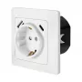 LOGILINK PA0253 presa a muro con 1 presa Schuko, 1 porta di ricarica USB-A e 1 USB-C, 3,1 A, bianco