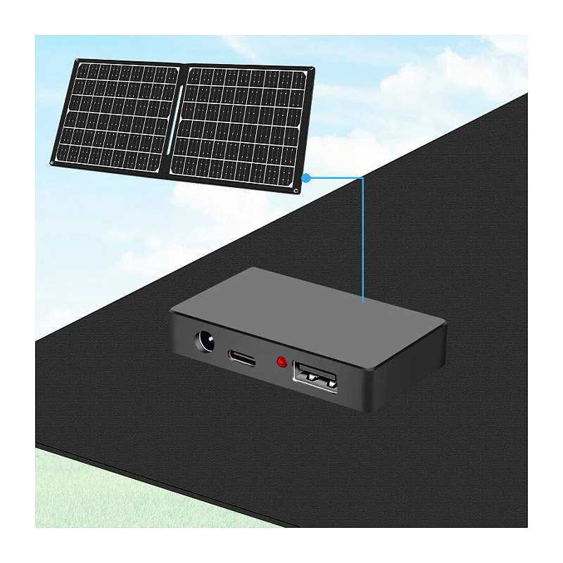LogiLink PA0341 pannello solare pieghevole, 30 W, USB-C, USB-A, uscita DC5521, 2 moduli, efficienza 21%