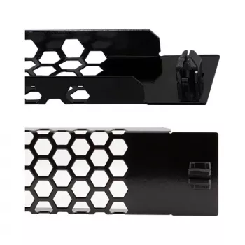 LogiLink PN110B Pannello rack 19 pollici 1U ventilato nero RAL 9005