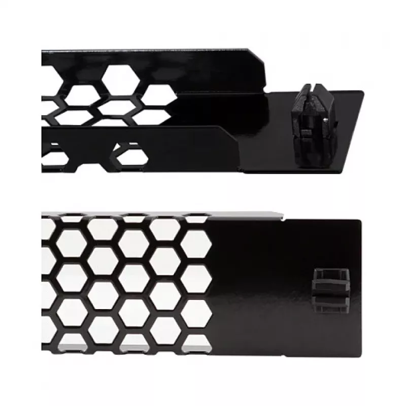 LogiLink PN110B Pannello rack 19 pollici 1U ventilato nero RAL 9005
