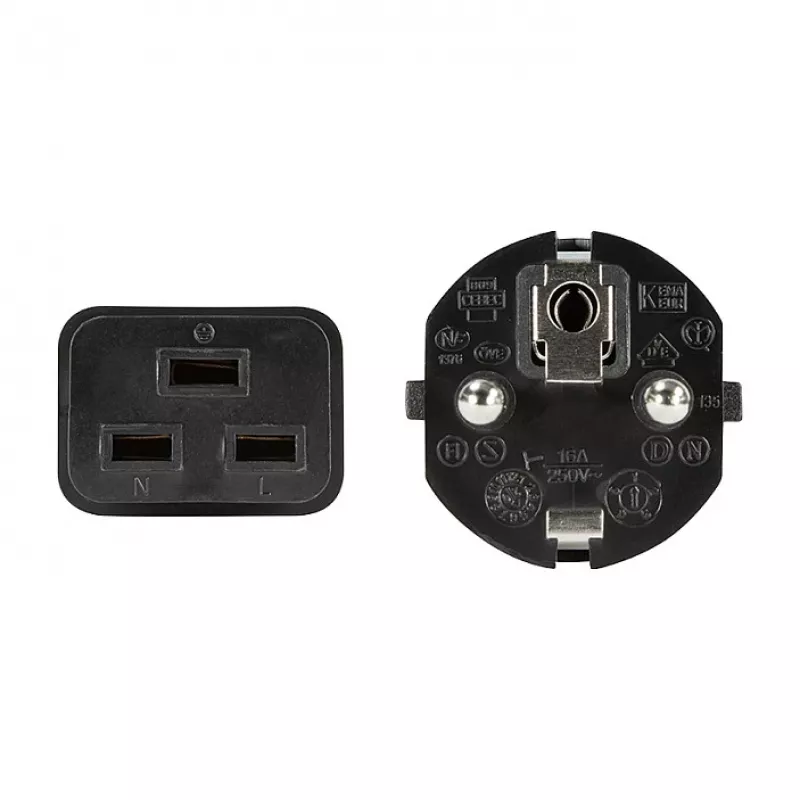 Cavo di alimentazione Logilink, CEE 7/7 a IEC C19, nero, 3 m