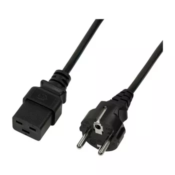 Cavo di alimentazione Logilink, CEE 7/7 a IEC C19, nero, 3 m