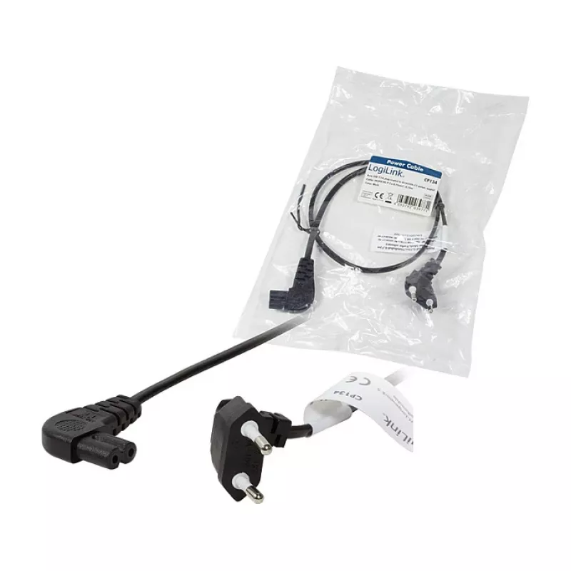 LogiLink cavo di alimentazione spina Euro CEE 7/16 su IEC C7 0,75 m nero