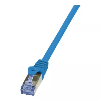 LogiLink PrimeLine Cavo patch Cat.6A S/FTP, 0,25 m, blu