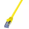LogiLink PrimeLine Cat.6A S/FTP cavo patch, 0,25 m, giallo