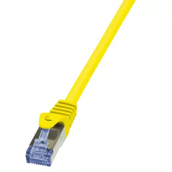 LogiLink PrimeLine Cat.6A S/FTP cavo patch, 0,25 m, giallo