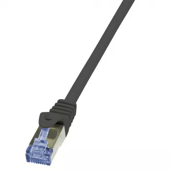 LogiLink PrimeLine Cavo patch Cat.6A S/FTP PIMF, 0,25 m, nero CQ3013S