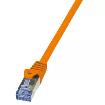 LogiLink PrimeLine Cat.6A S/FTP PIMF cavo patch, 10G, RJ45, LSZH, 0,25 m, arancione