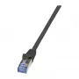 Cavo patch LogiLink PrimeLine Cat.7 RJ-45 (M) - 0,25 m nero
