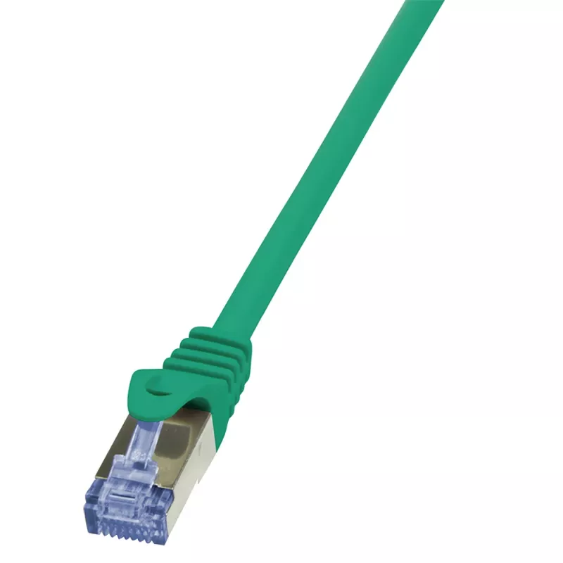 LogiLink PrimeLine Cat6a 10G S/FTP PIMF cavo patch RJ45 0,5 m verde LSZH (CQ3025S)
