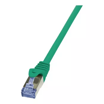LogiLink PrimeLine Cat6a 10G S/FTP PIMF cavo patch RJ45 0,5 m verde LSZH (CQ3025S)