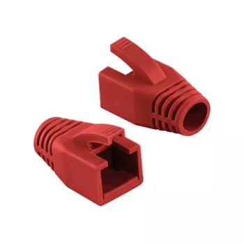 LogiLink Professional Modular RJ45 Plug Cable Boot 8 mm rosso – 50 pz.