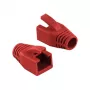 LogiLink Professional Modular RJ45 Plug Cable Boot 8 mm rosso – 50 pz.