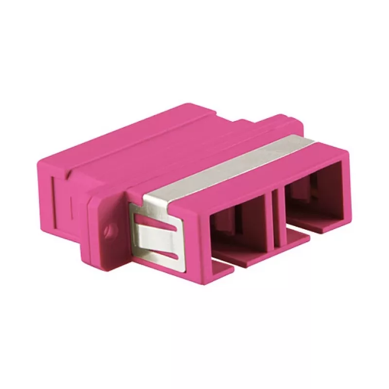 LogiLink Adattatore fibra ottica multimodale SC Duplex OM4 con flangia, viola