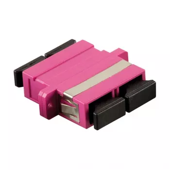 LogiLink Adattatore fibra ottica multimodale SC Duplex OM4 con flangia, viola