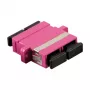 LogiLink Adattatore fibra ottica multimodale SC Duplex OM4 con flangia, viola