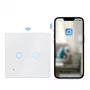 Logilink SH0112 interruttore luce smart WiFi EU, 2 vie, bianco, compatibile Tuya