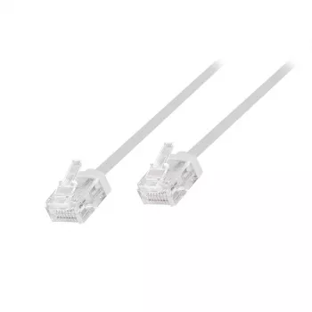 LogiLink cavo patch Slim High-Flex Cat.6A U/UTP, 0,5 m, bianco, confezione da 10 (CQ3021U)