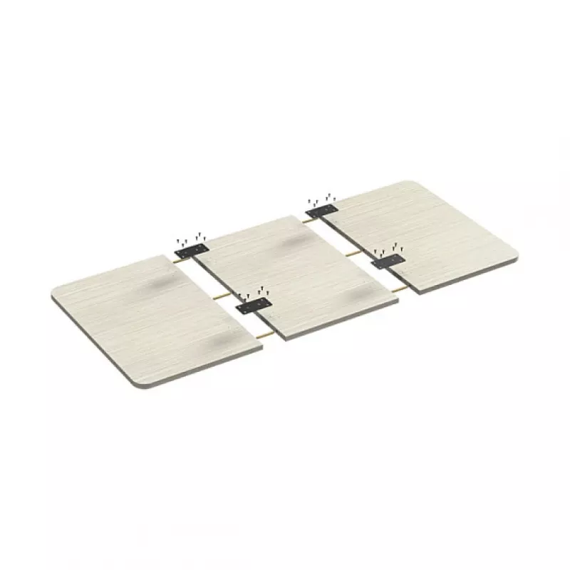 LogiLink piano tavolo, diviso in 3 parti, 1200x600 mm, legno naturale