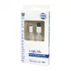 Logilink UA0199 cavo Lightning, certificato MFI, USB-A a Lightning 8-Pin, bianco, 1m (ricarica rapida e sincronizzazione)