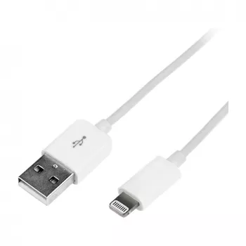 Logilink UA0199 cavo Lightning, certificato MFI, USB-A a Lightning 8-Pin, bianco, 1m (ricarica rapida e sincronizzazione)
