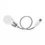 Logilink UA0220 luce LED da scrivania USB con collo flessibile, luce bianca, nero