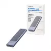 LogiLink UA0435 case per SSD USB 3.2 Gen 2x2, M.2 NVMe/SATA, USB-C, 20 Gbps, grigio