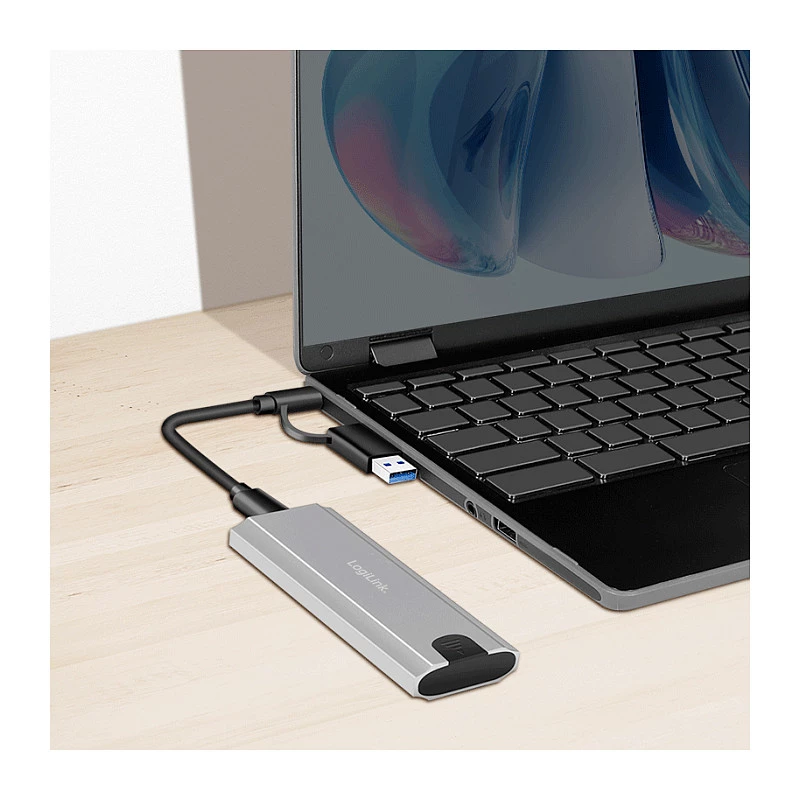 LogiLink UA0439 case per SSD USB 3.2 Gen 2 USB-C su PCIe NVMe