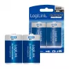 LogiLink Ultra Power batteria alcalina D LR20 confezione da 2 blister