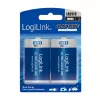 LogiLink Ultra Power batteria alcalina D LR20 confezione da 2 blister