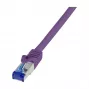LogiLink Ultraflex cavo patch Cat.6A S/FTP RJ-45 (M/M) – viola 5 m – C6A079S