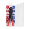 LOGILINK pinza crimpatrice universale per capicorda isolati con assortimento di crimp