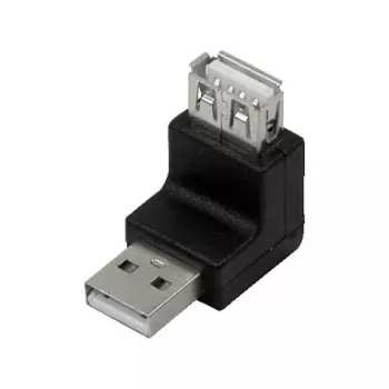 LogiLink adattatore angolare USB 2.0 270° A/M su A/F, 480 Mbps, nero