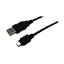 LogiLink cavo USB 2.0, connettore maschio USB-A a connettore maschio Mini-USB, nero, 3 m