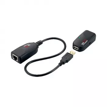 LOGILINK extender USB 2.0 Cat.5, 50 m, pigtail, nero
