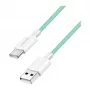 LogiLink cavo USB 2.0 Type-C, A/M su C/M, 480 Mbit/s, 60 W, nylon, verde, 0,5 m